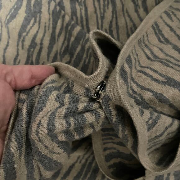 Soft Surroundings Tiger Stripe Poncho/Shawl Wool Cashmere Blend One Size - Picture 7 of 9